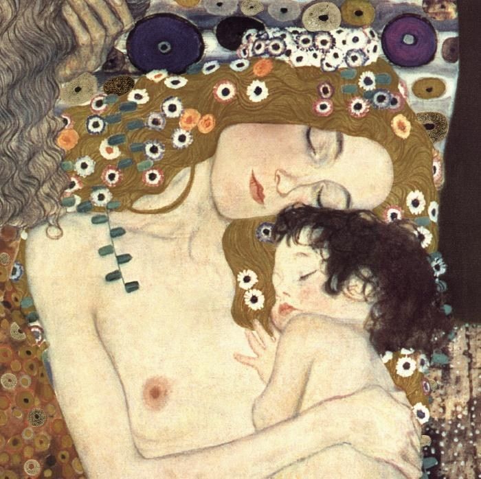 Gustav Klimt Three Ages of Woman - Mother and Child (detail II)